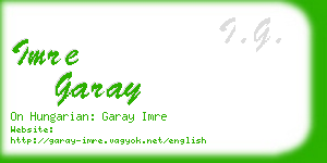 imre garay business card